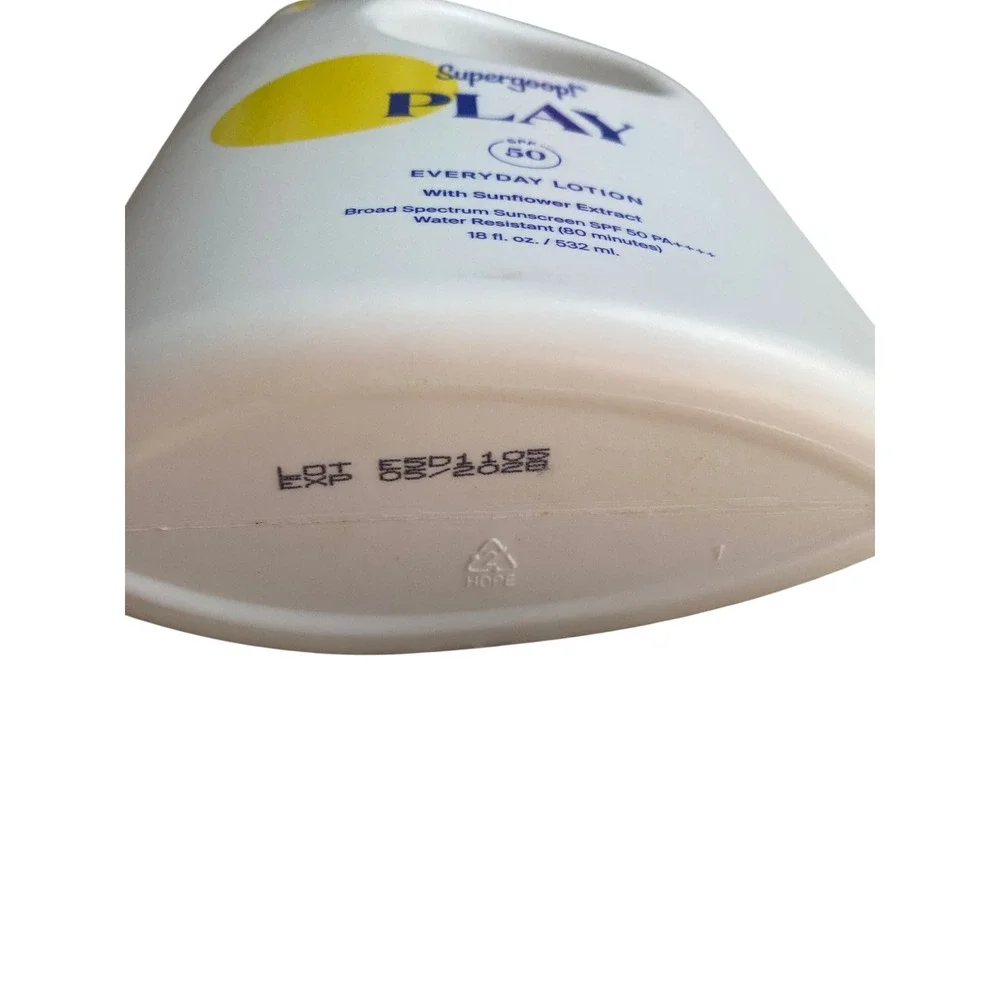 Supergoop! PLAY Everyday Lotion SPF 50 Sunscreen with Sunflower‎ Extract 18oz